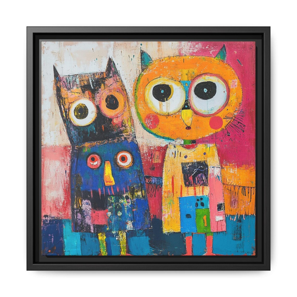 Colorful Abstract Owl, Children's Nursery Decor - Image 5
