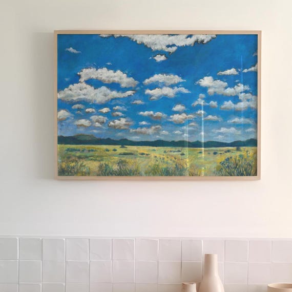 Texas Hill Country Sky Giclee Print, Nature Landscape