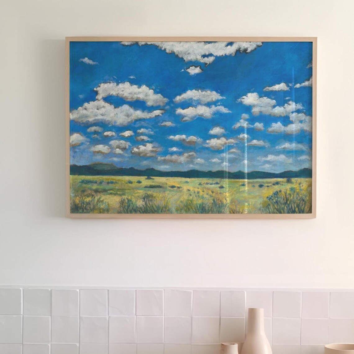 Texas Hill Country Sky Giclee Print, Nature Landscape