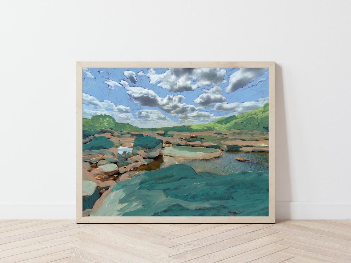 Pedernales Falls State Park Texas Travel Poster