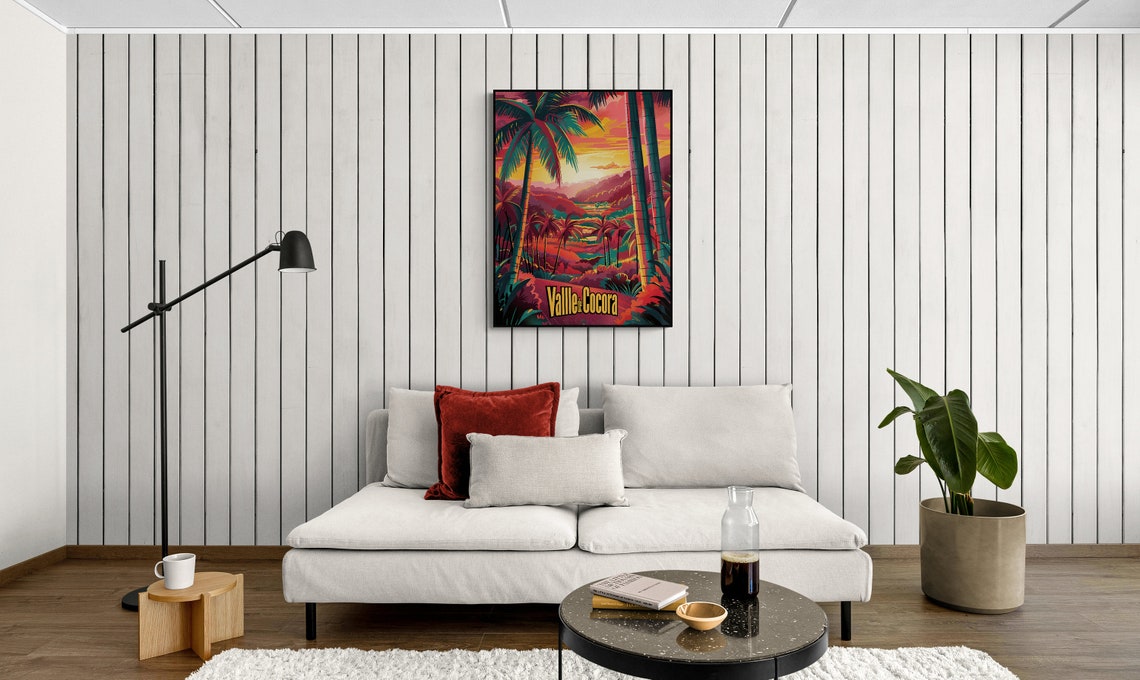 Valle de Cocora Colombia Palm Valley Sunset Vintage Travel Poster - Image 5