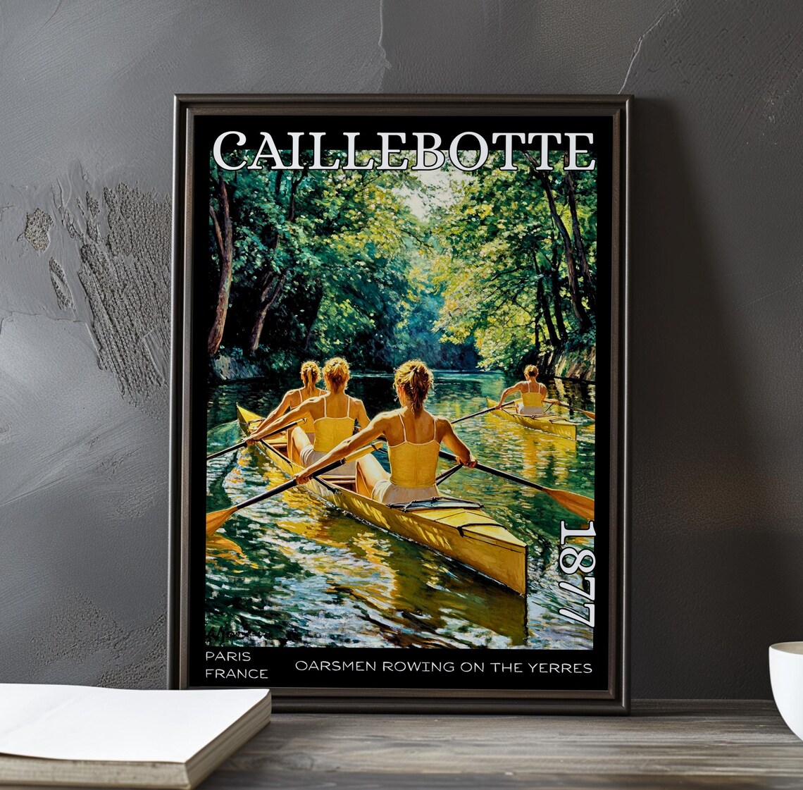 Caillebotte Four Women Rowers on the Yerres 1877 Sports Poster