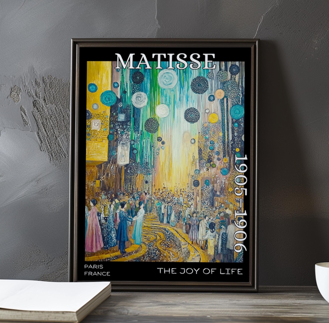 Henri Matisse The Joy of Life Golden Festive Gathering Poster