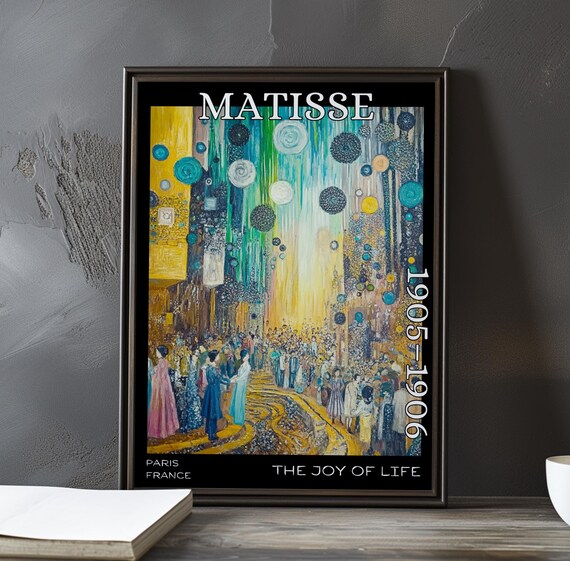 The Joy Of Life 19051906 Henri Matisse Print Poster Fauvist Nude Landscape Vibrant Figures French Post Impressionism Bold Colour Art