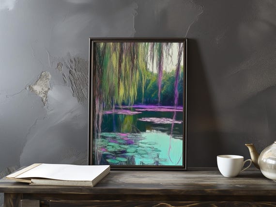 Claude Monet Poster Water Lilies Impressionist Gallery Print Lily Art Home Decor Impressionism Prints
