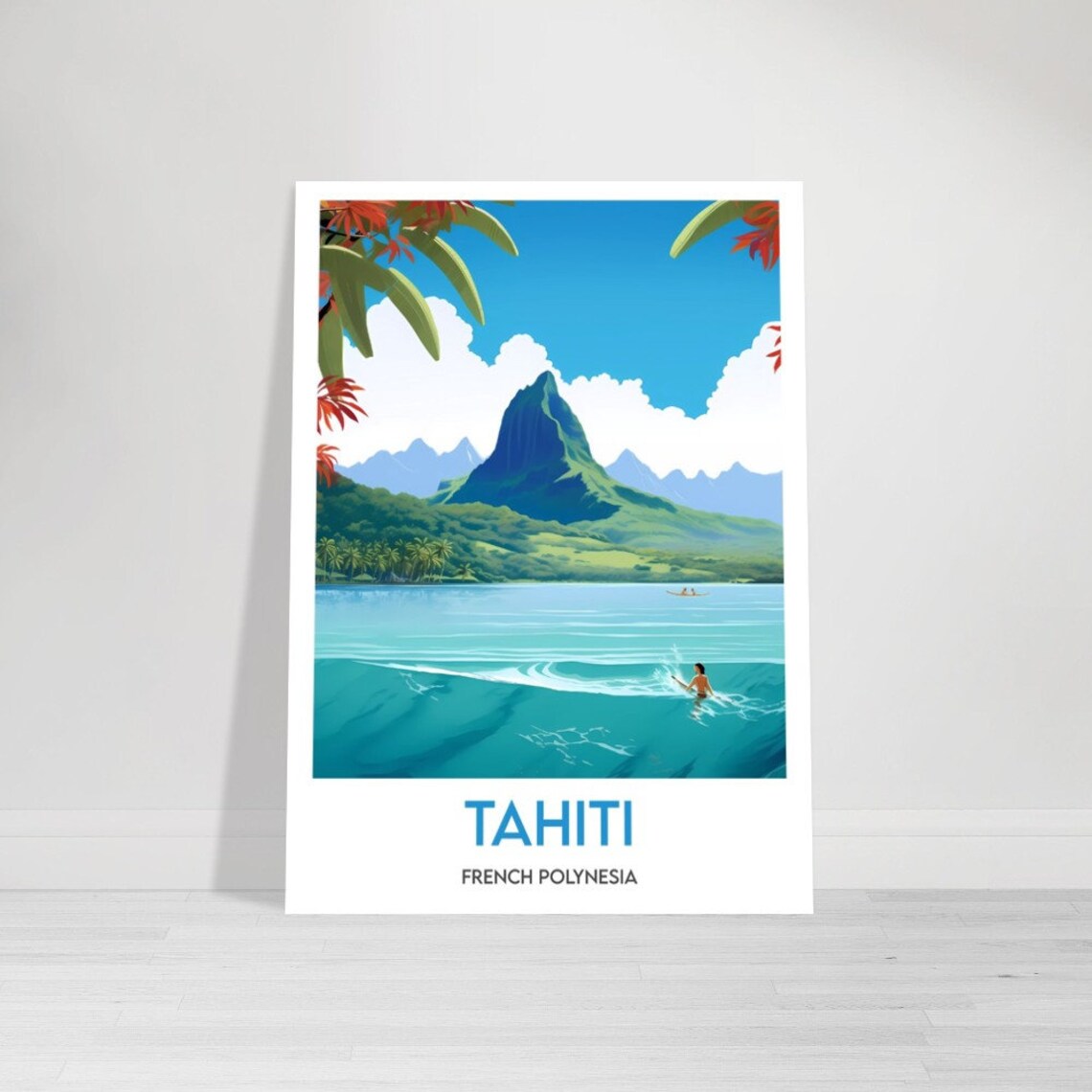 Tahiti Interior Decoration Travel Poster - Image 2