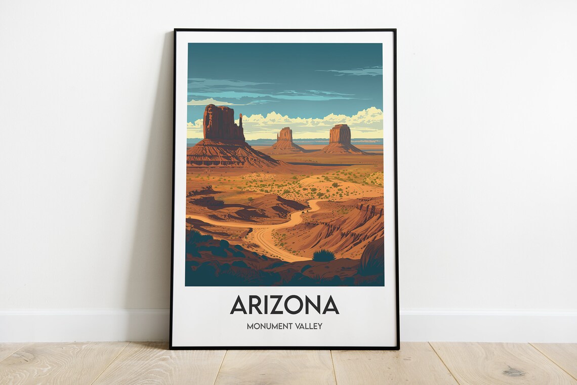 Monument Valley Travel Poster, United States