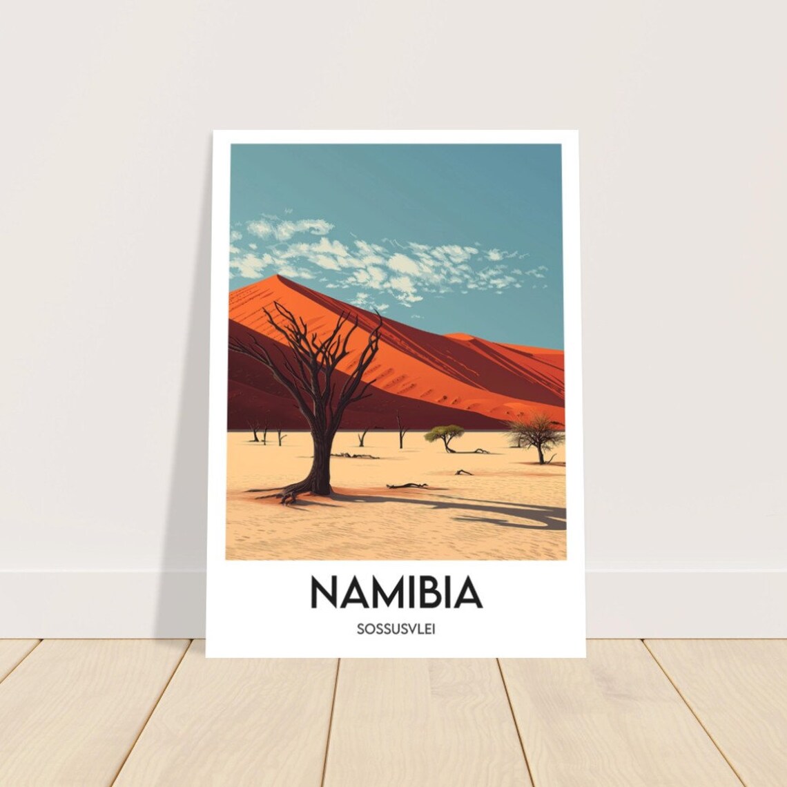 Namibia Travel Poster, Sossusvlei Interior Decor - Image 2
