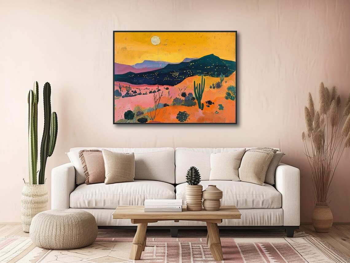 Western Desert Mesa Art Print, Vintage Southwest - Image 3