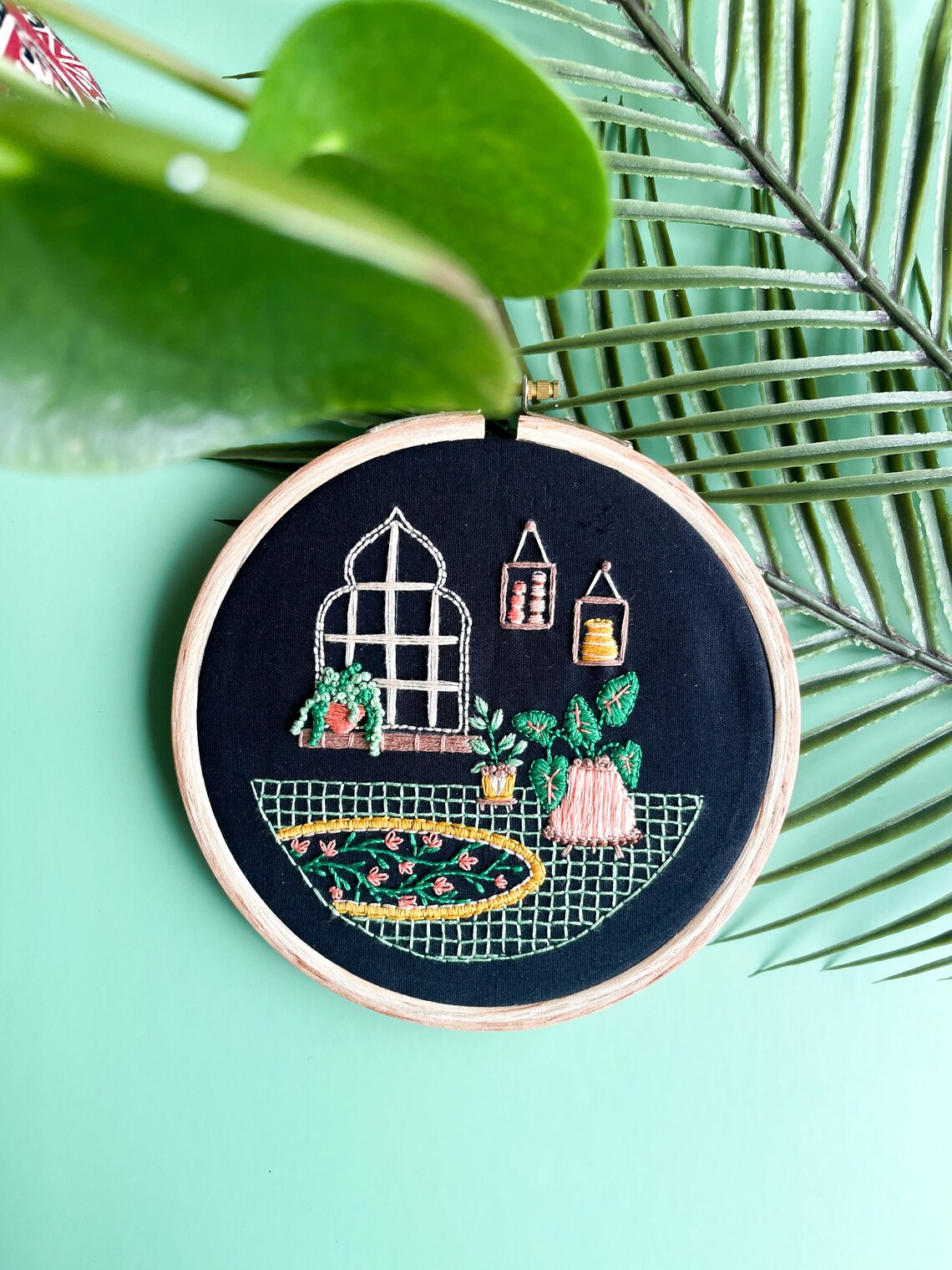 Colorful Embroidery Kit, Boho Plant Lady Gift - Image 2