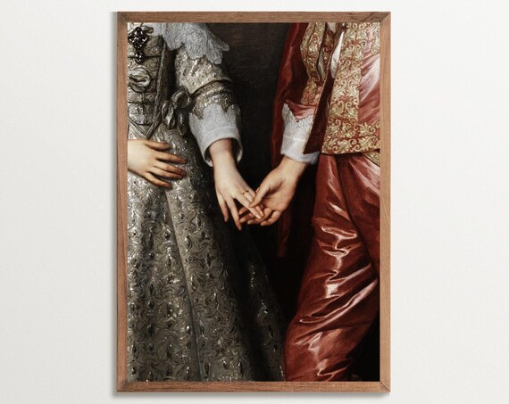 Antique Portrait Print, Royal Baroque Art Print