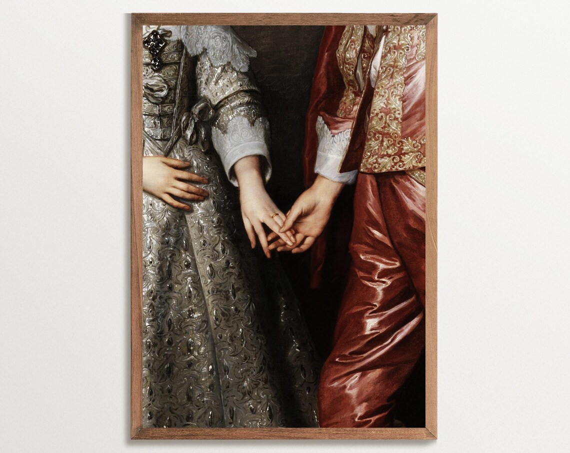 Antique Portrait Print, Royal Baroque Art Print