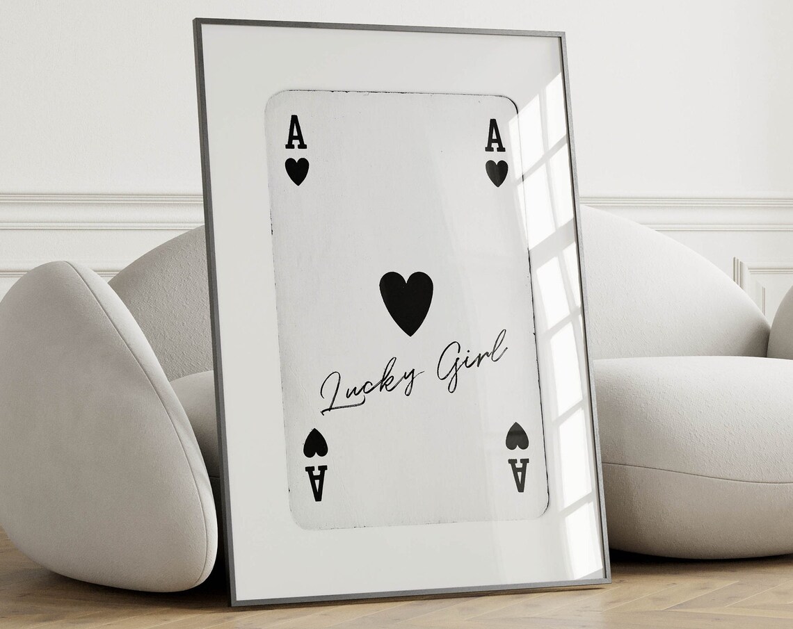 Lucky Girl Syndrome Ace Of Hearts Poster