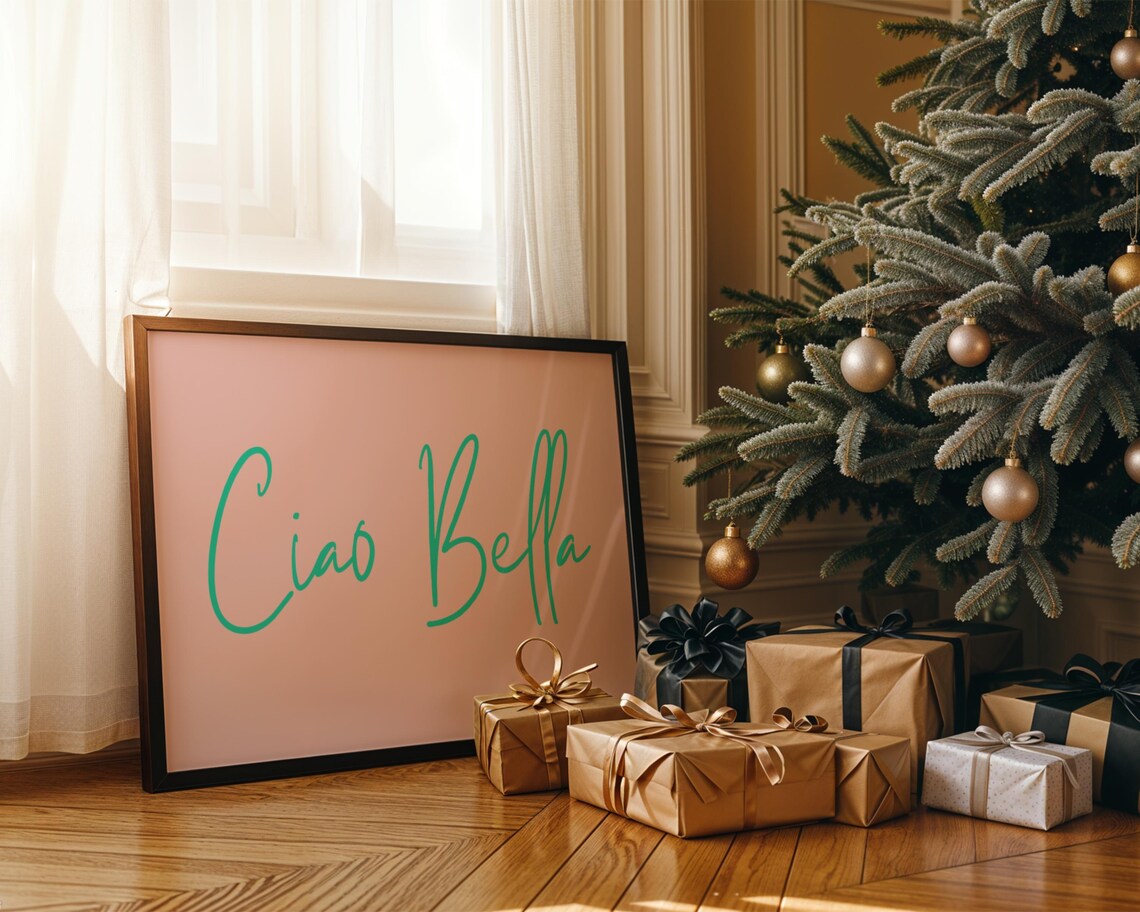 Ciao Bella Italian Poster, Love Beauty Art Print - Image 3