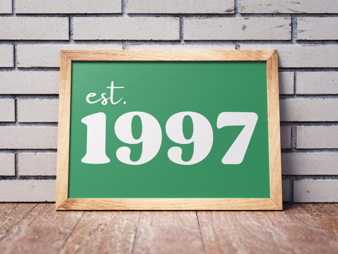 Established Year - Personalized Custom Art