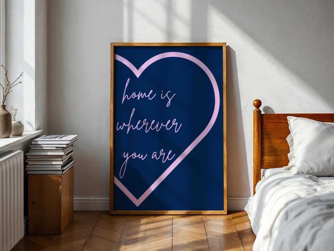 Home Is Wherever You Are, Personalized Art Print