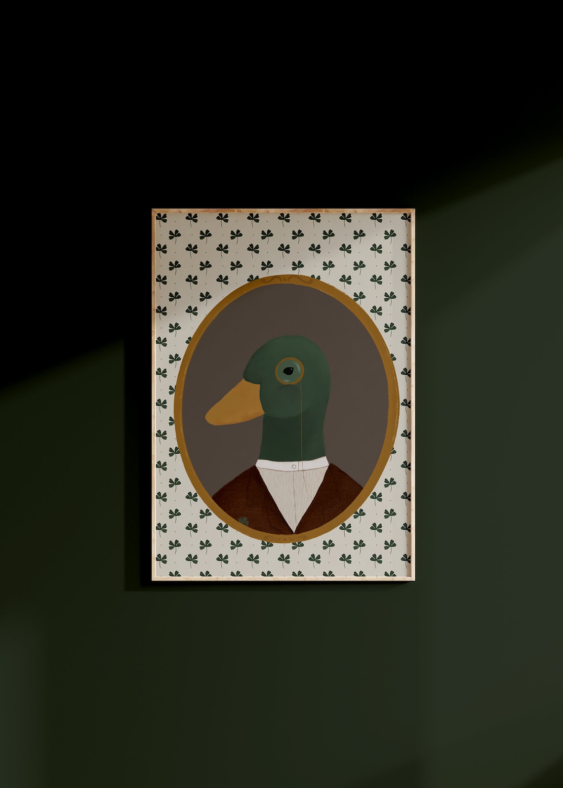 Duck Print Vintage Woodland Nursery Art Print