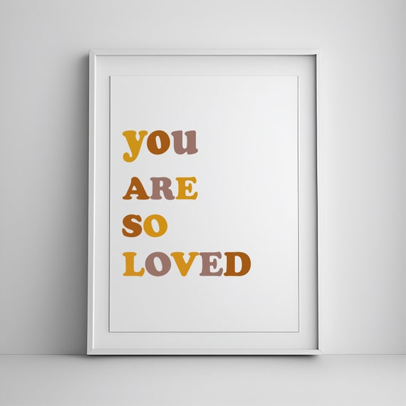 You Are So Loved Girl Nursery Decor Baby Room Quote Love Sign For Kids Wall Art