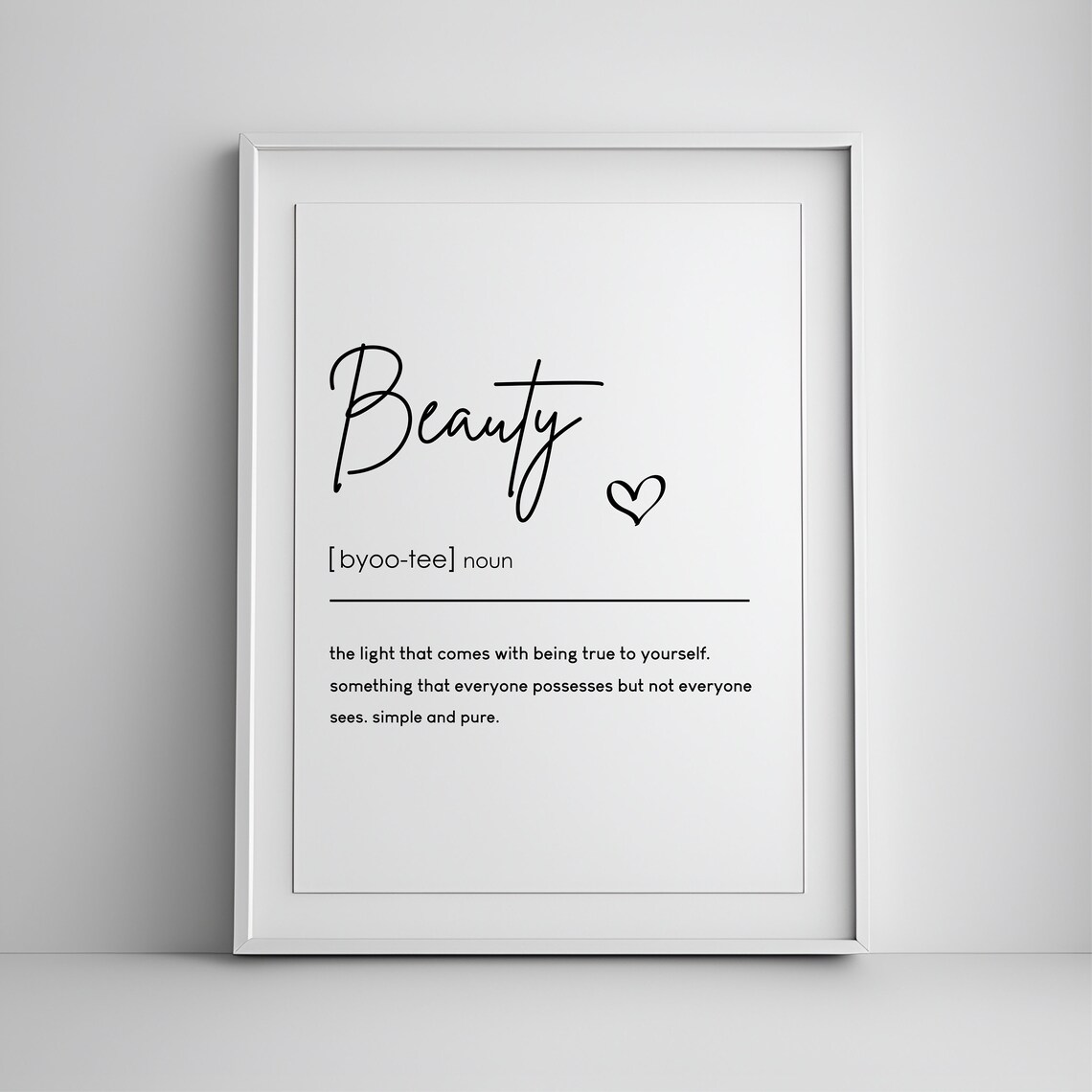 Beauty Definition Quote, Office Decor For Women