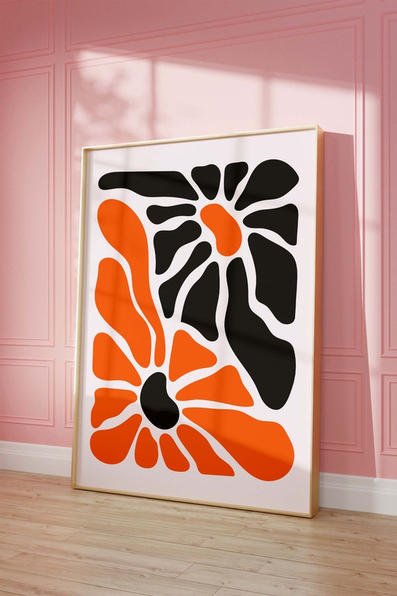 Flower Decor Botanical Wall Art Trendy Floral Posters Colorful Print Poster Matisse