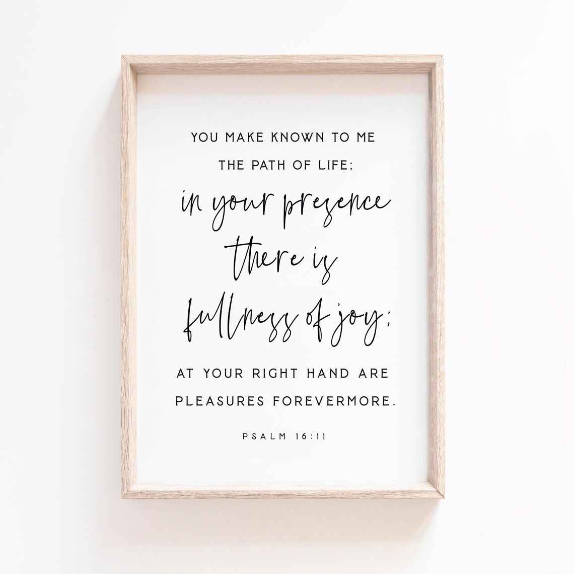 Psalm 1611 In Your Presence, Fullness Of Joy