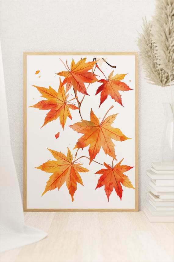 Minimalist Botanical Wall Art Modern Poster Scandinavian Home Decor