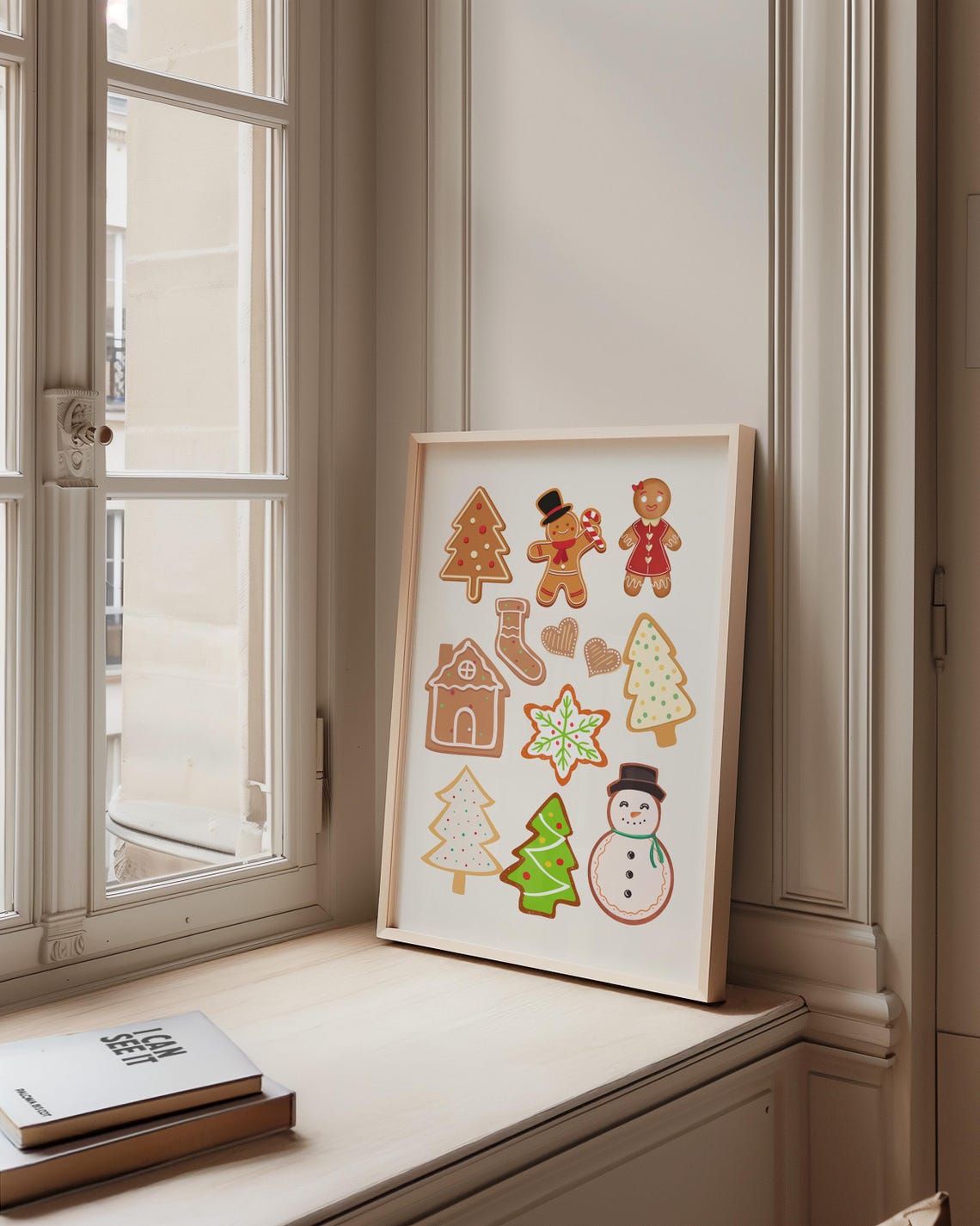 Gingerbread Christmas Cookie Holiday Baking Treats Decor Art Print - Image 2