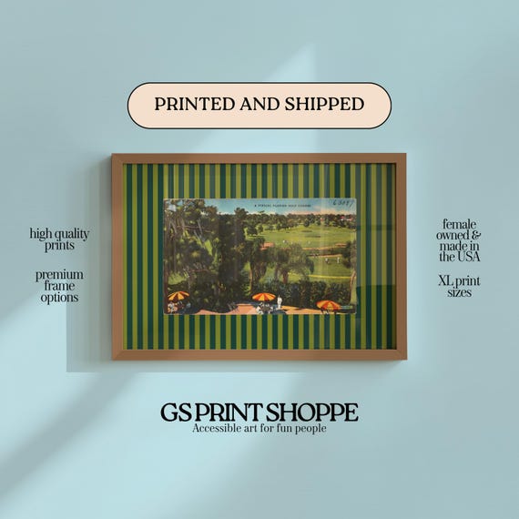 Florida Golf Course Horizontal Art Print
