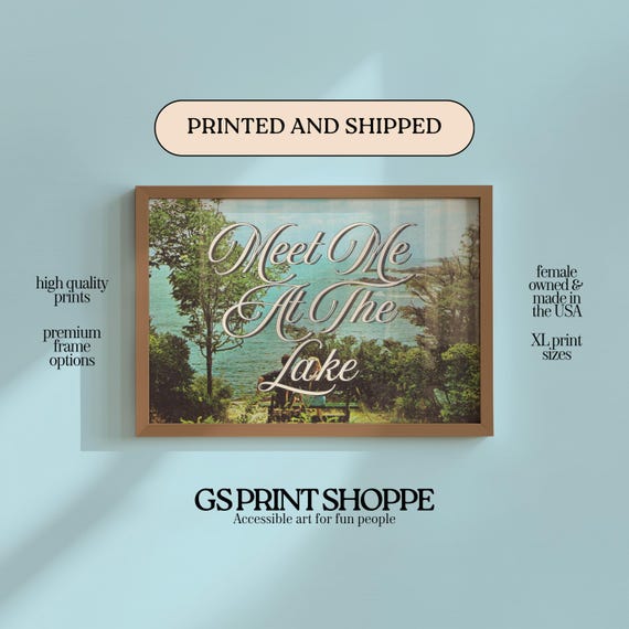 Meet You At The Lake Horizontal Art Print