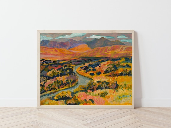 Big Bend National Park Vintage Western Travel Poster