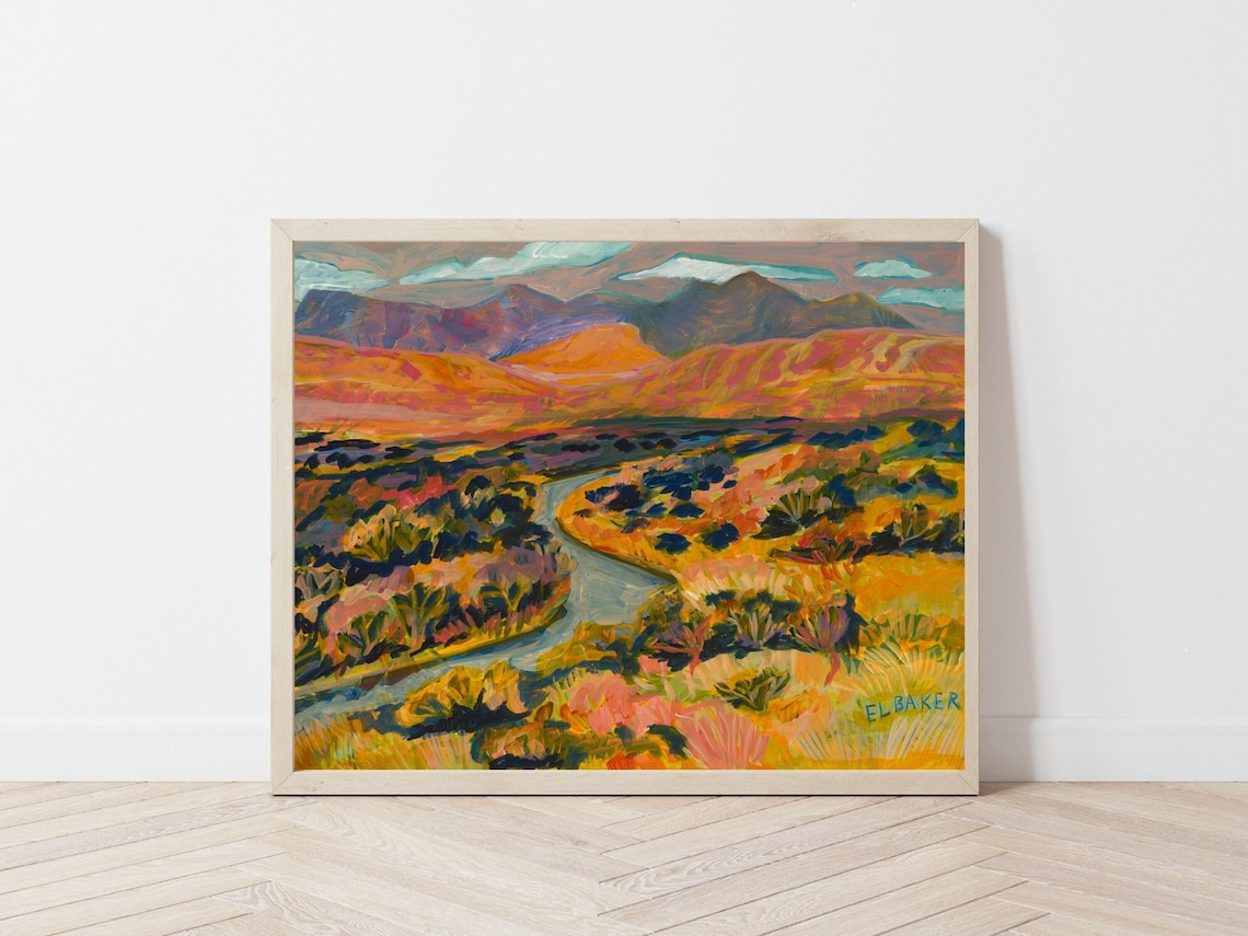 Big Bend National Park Vintage Western Travel Poster