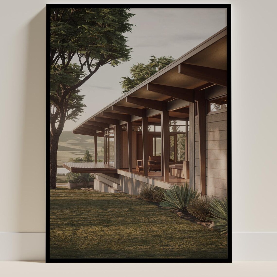 Frank Lloyd Wright USA Architecture, Modernist Poster