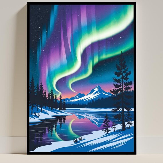 Northern Lights Abisko Sweden - Aurora Poster