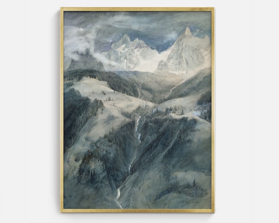 Mountain Landscape - Vintage Art