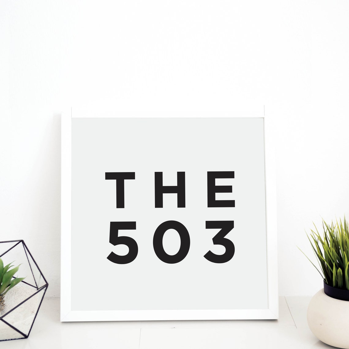 Area Code Pride Number Bold Black Minimalist Typography Poster - Image 4