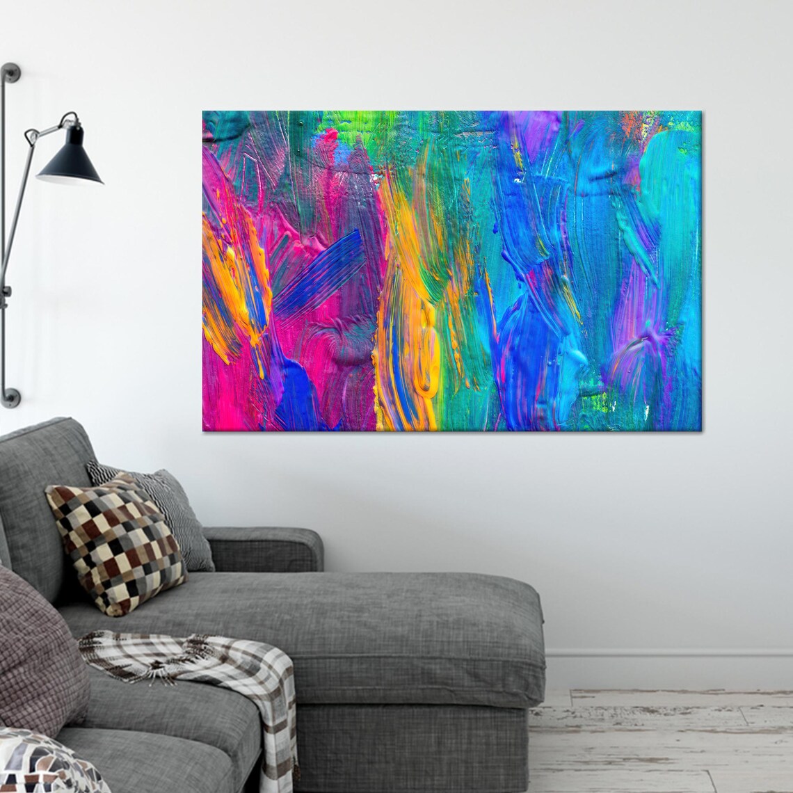 Color Glass Abstract Colorful Kitchen Decor