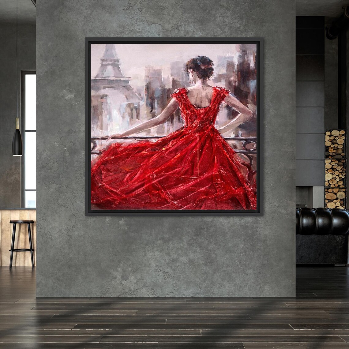 Abstract Woman In Paris Art Print, Bridesmaid Gift - Image 2