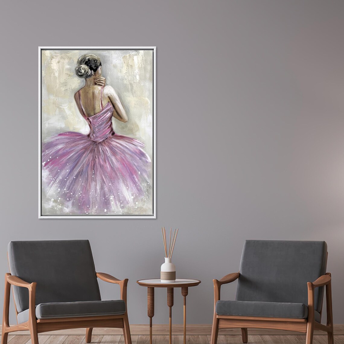 Ballerina Wall Hanging, Modern Glass Dancer Decor - Image 4