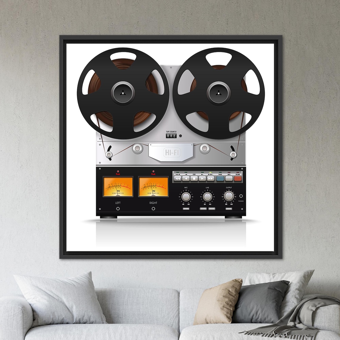 Vintage Analog Reel Tape, Retro Music Room Design - Image 3