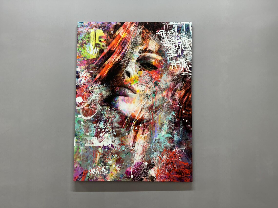Girl Glass Baby Gift, Modern Woman Portrait