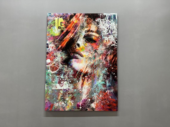 Girl Glass Baby Gift, Modern Woman Portrait