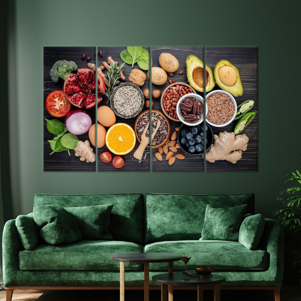 Fruits Vegetables Modern Art Print, Spice Art - Image 3