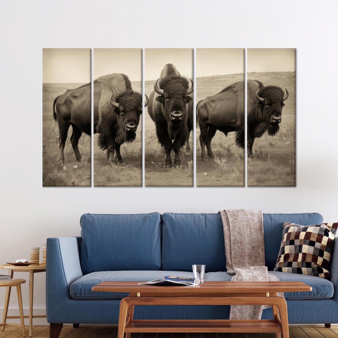 Bison Glass Wall Decoration, Personalized Gift Box - Image 2