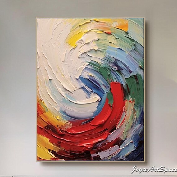 Colorful Abstract Wall Art Abstract Oil Painting Large Modern Wall Art Living Room Wall Art Minimalist 3d Textured Wall Art Boho Wall Decor