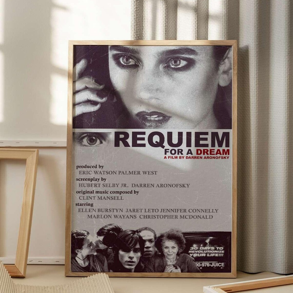 Requiem For A Dream Retro Movie Poster, Minimalist Art Print - Image 4