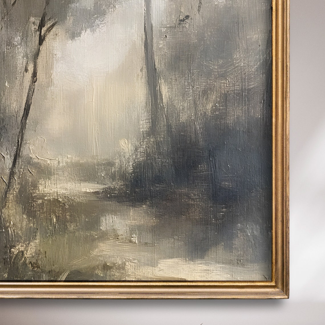 Dark Moody Forest With Light Through Trees Atmospheric Poster - Image 7