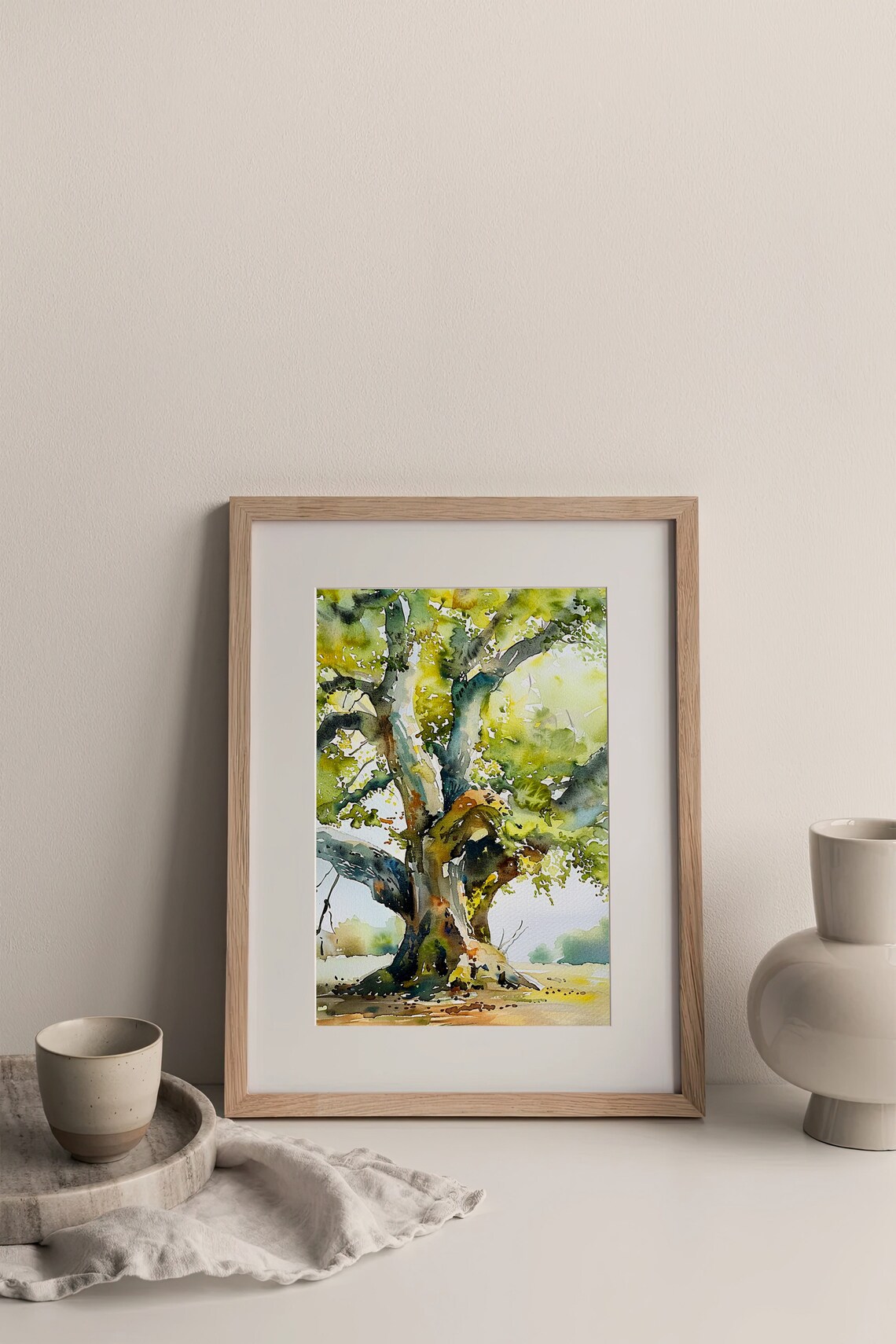Oak Tree Forest Artwork Travel Poster - Image 3