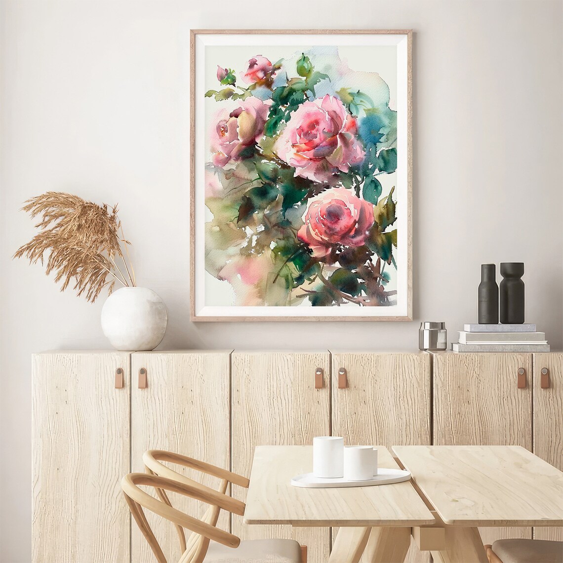 Roses Watercolor Painting, Floral Botanical Art Print - Image 5