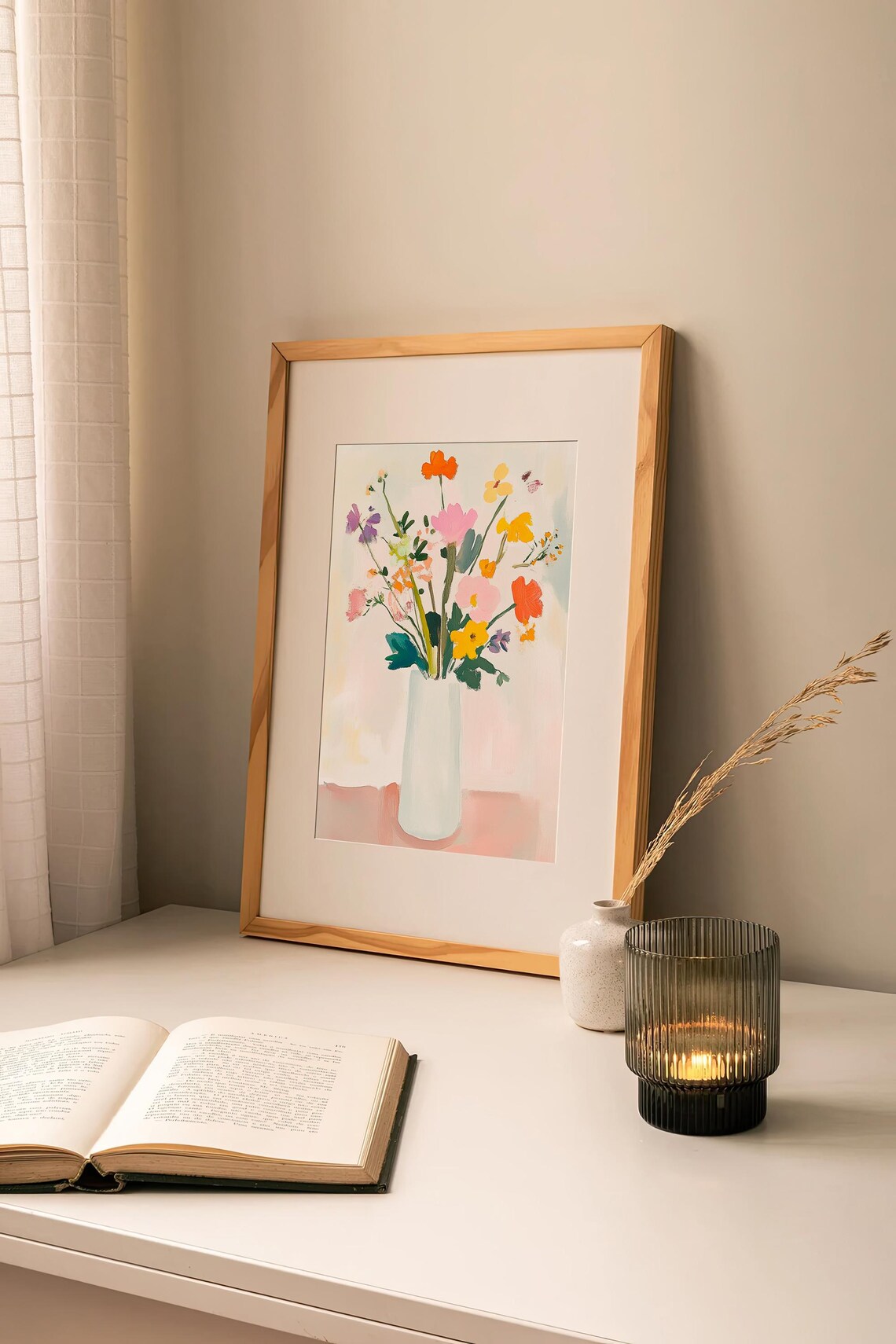 Spring Flowers Watercolor, Daisies, Mother's Day Gift - Image 3