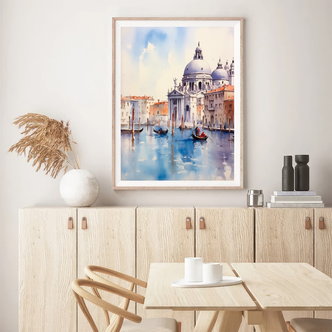 Venice Watercolor Painting Italy Travel Poster - Image 5